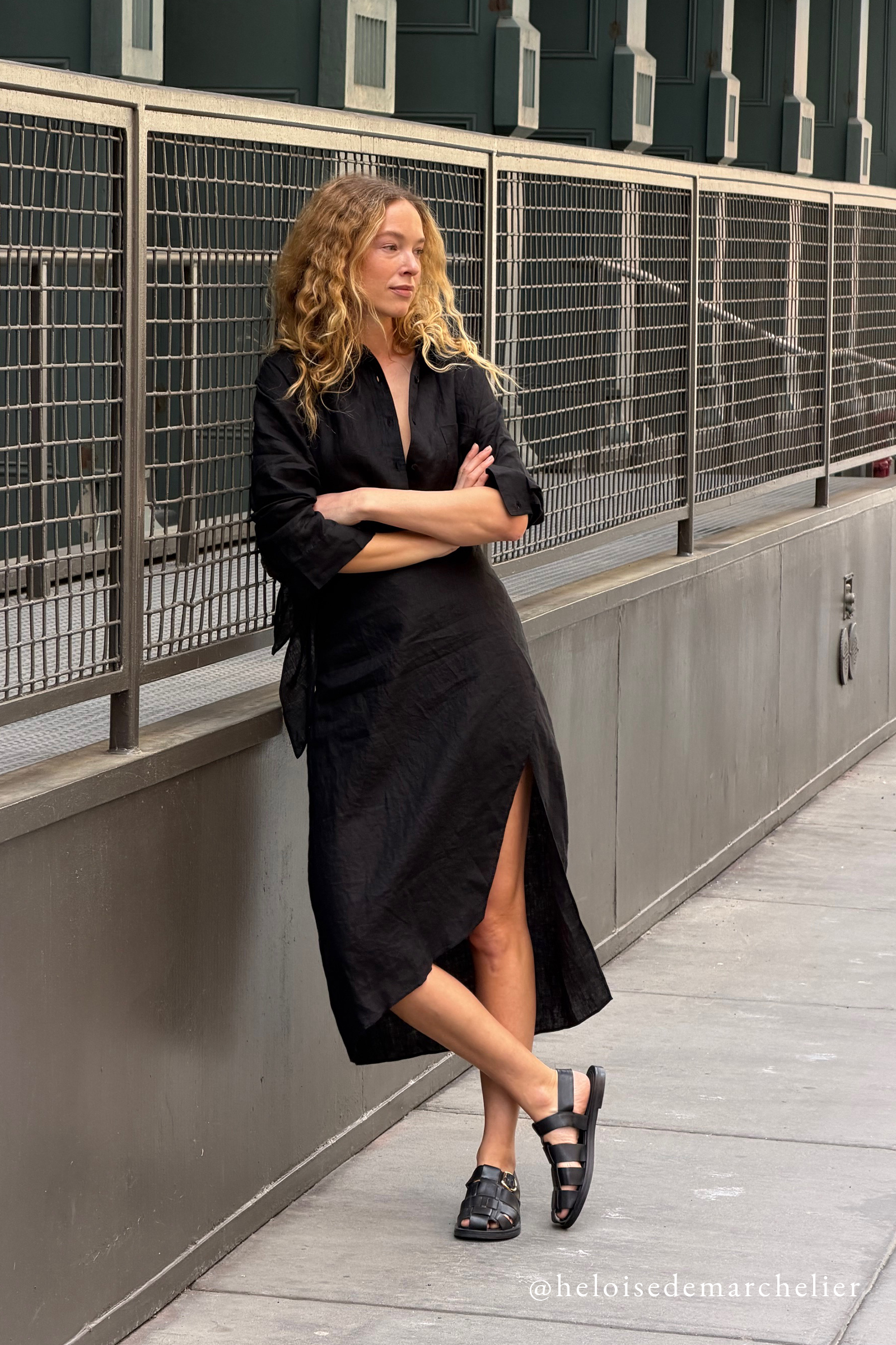 apiece apart black dress APIECE APART | LUZ MINI DRESS